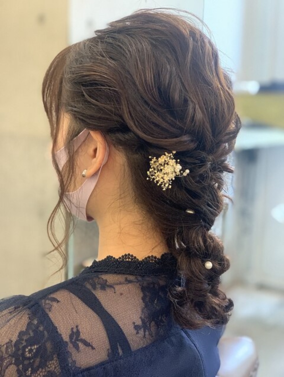 【長さ別】結婚式お呼ばれヘア特集　ミディアム編 その1