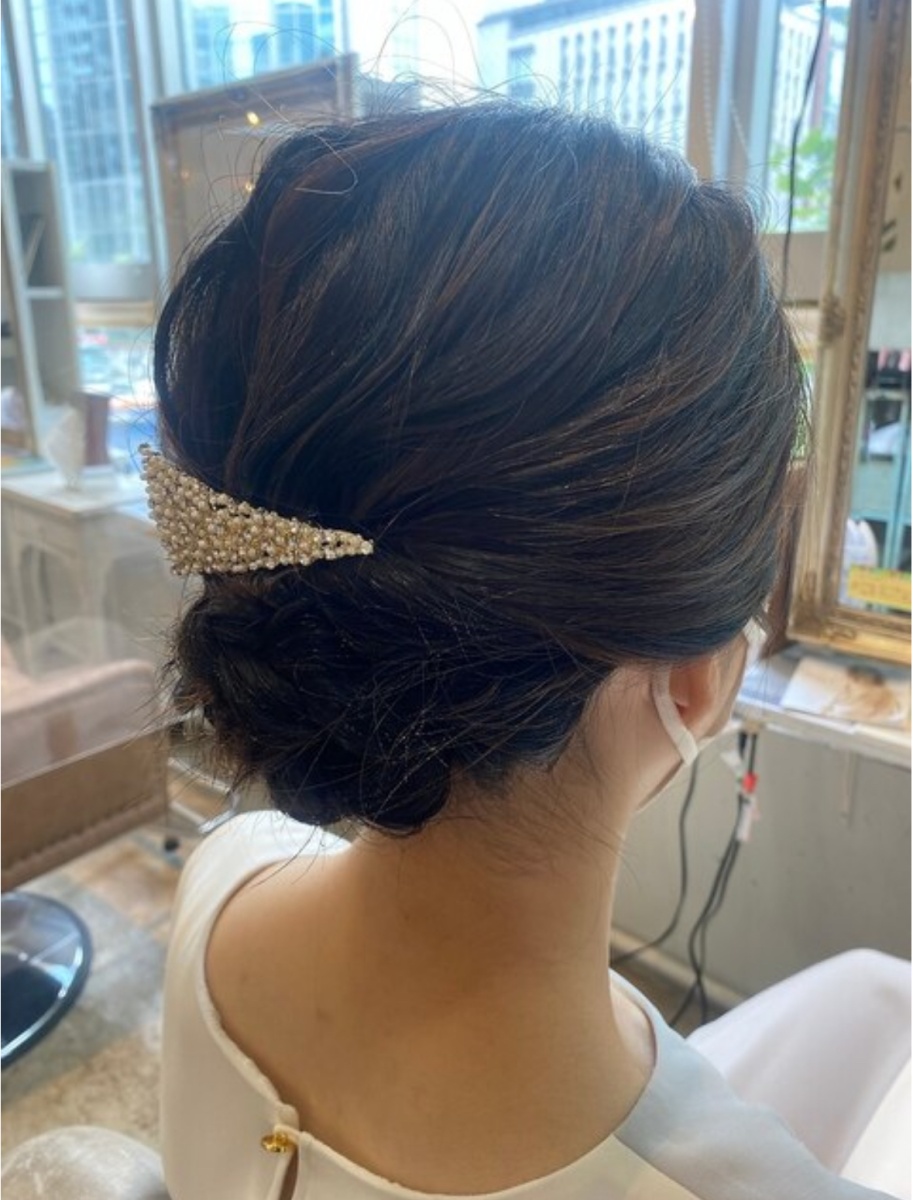 【長さ別】結婚式お呼ばれヘア特集　ミディアム編 その5